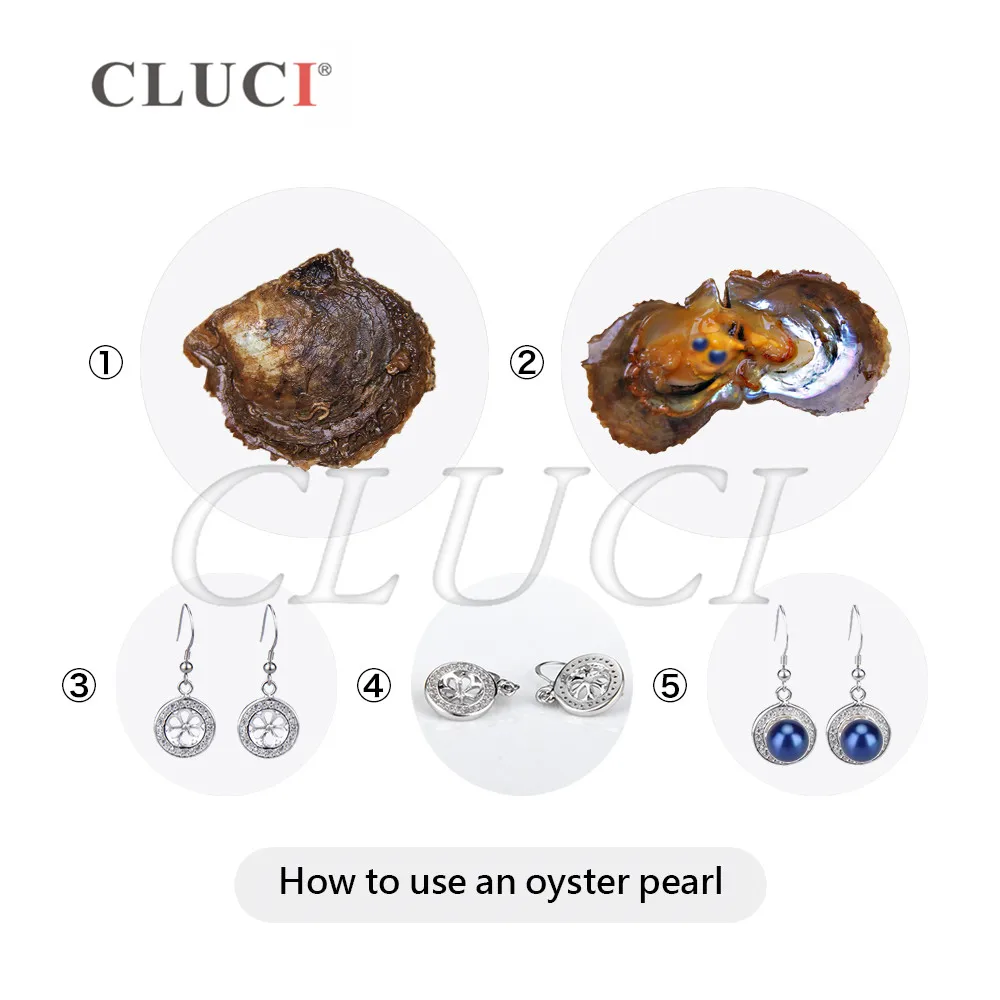 Жемчуг CLUCI Royal Blue Akoya в устрицах 10 шт. 7-8 мм двойные жемчужины 20 дюймов 2 одном лучший