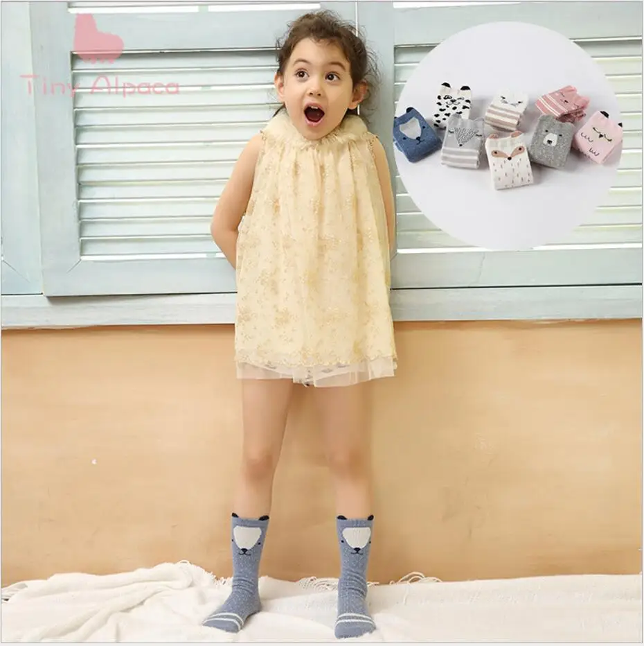 Детские осенне зимние Хлопковые гольфы|high socks for girls|high girlgirls knee |