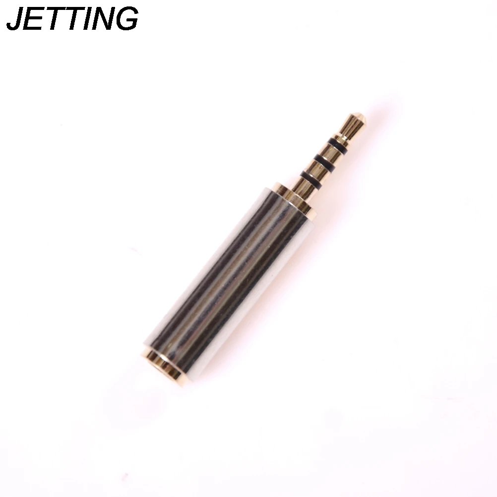 JETTING 1 шт. Золотой 2 5 мм штекер на 3 гнездо Аудио Стерео адаптер преобразователь