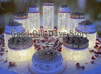 9pcs acrylic cupcake cake round cupcake holder stand cake cupcake display for wedding birthday party christmas decor