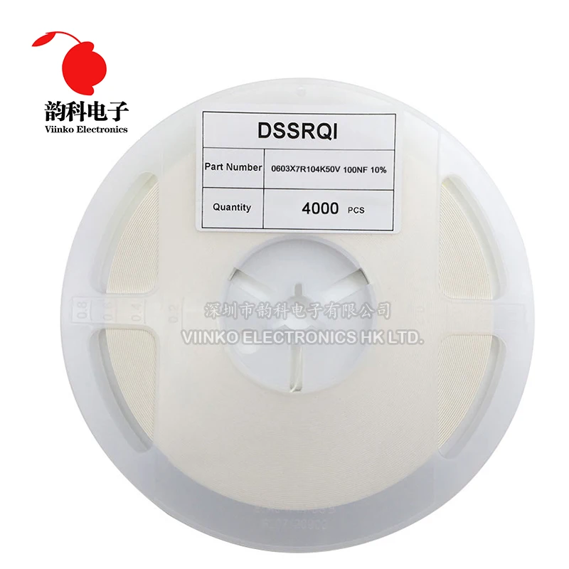 4000 шт. многослойный керамический конденсатор 0603 SMD 0 5 22 мкФ 10pF 22pF 100pF 1nF 10nF 15nF 100nF 1 2 4