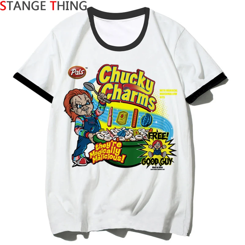 Футболка Chucky, Demon Death Scary Evil Satanism Grim Reaper, Повседневная футболка для мужчин и женщин в стиле хип-хоп, футболки для мужчин и женщин