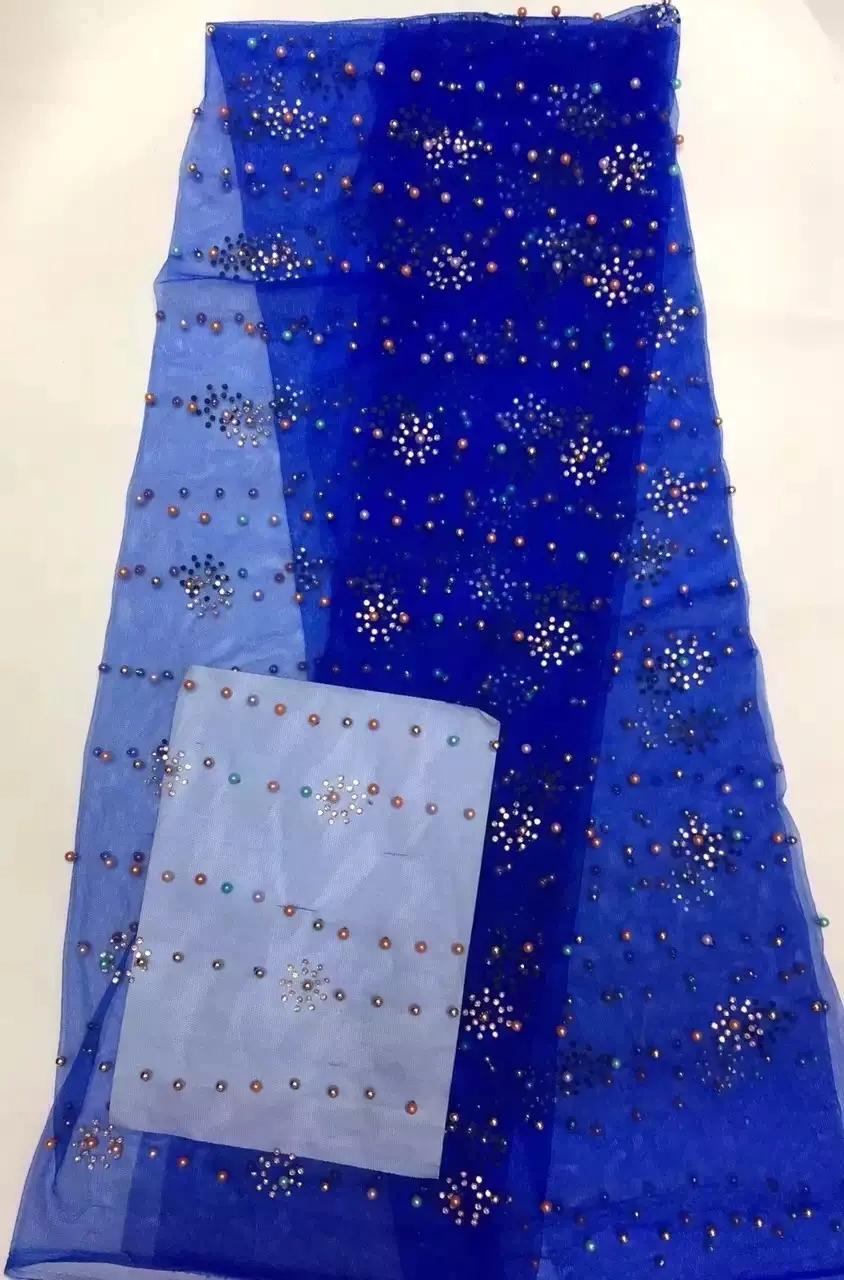 

Orange African Lace Fabrics Fushia Green Yellow Blue Nigerian French Lace Fabric, 2017 High Quality Beaded Tulle Fabric KRA667
