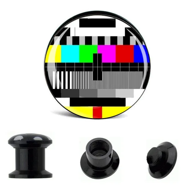 Дешевые украшения для тела черные серьги ушей вилка туннели пирсинга