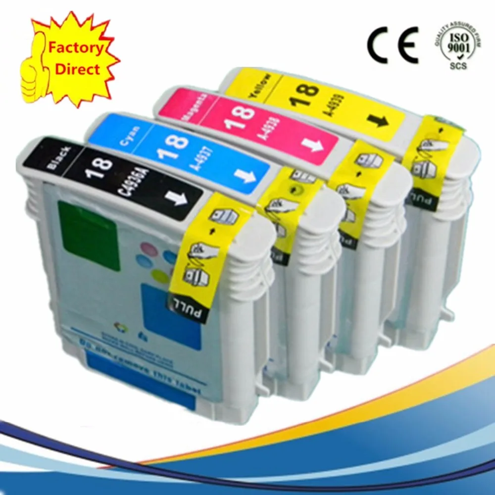 Замена чернильных картриджей для HP18 HP18XL 18XL C4936A Officejet Pro K5300 K5400dn K5400dtn L7380 L7580 L7590