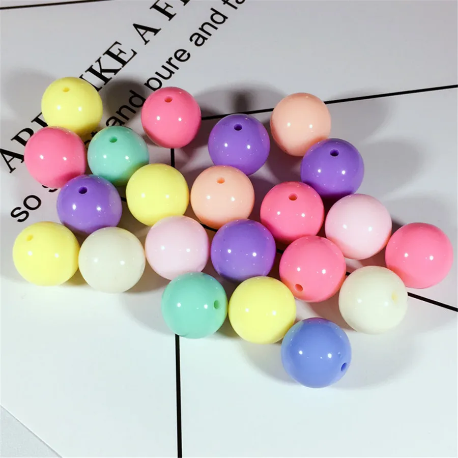 Multicolor Round Beads Diy Hand Made Beaded Bracelet Necklace Jewelry Making Candy Color Loose Clothing Accessories | Дом и сад