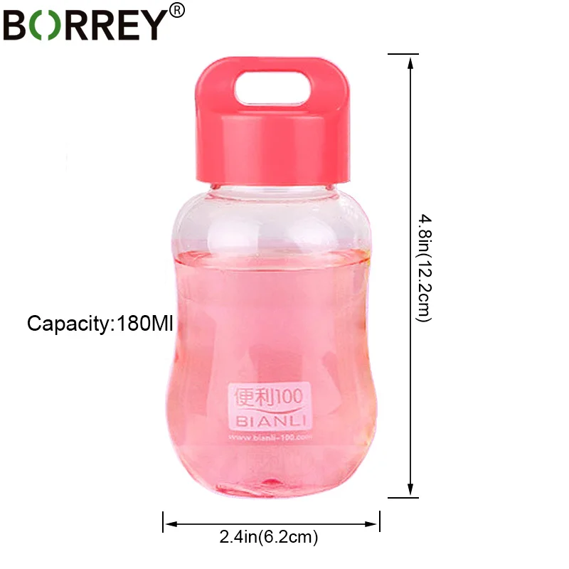 BORREY 180 мл пластиковая красочная бутылка для воды без бисфенола А портативные