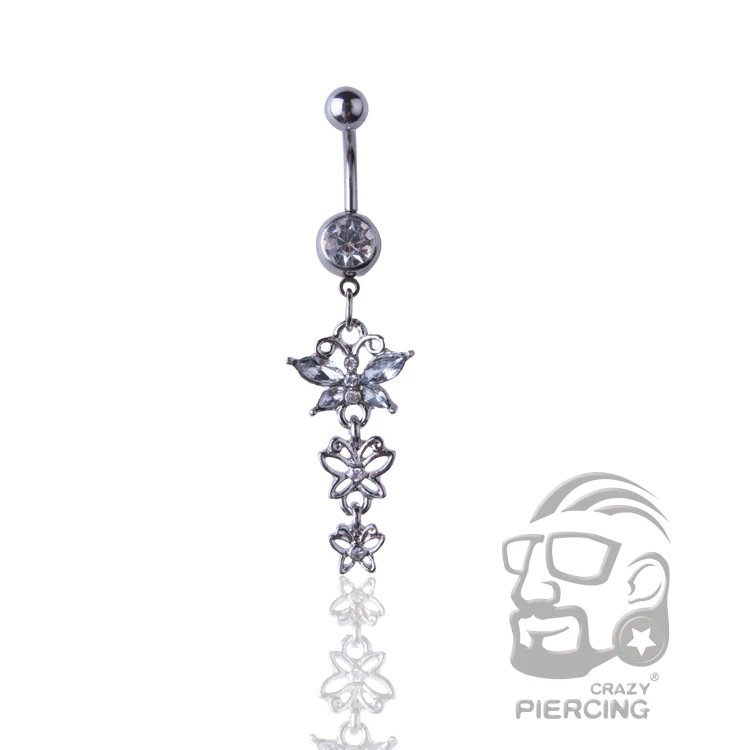 1 шт. Новое поступление висячее кольцо на пупок пирсинг пупка модное Ювелирное