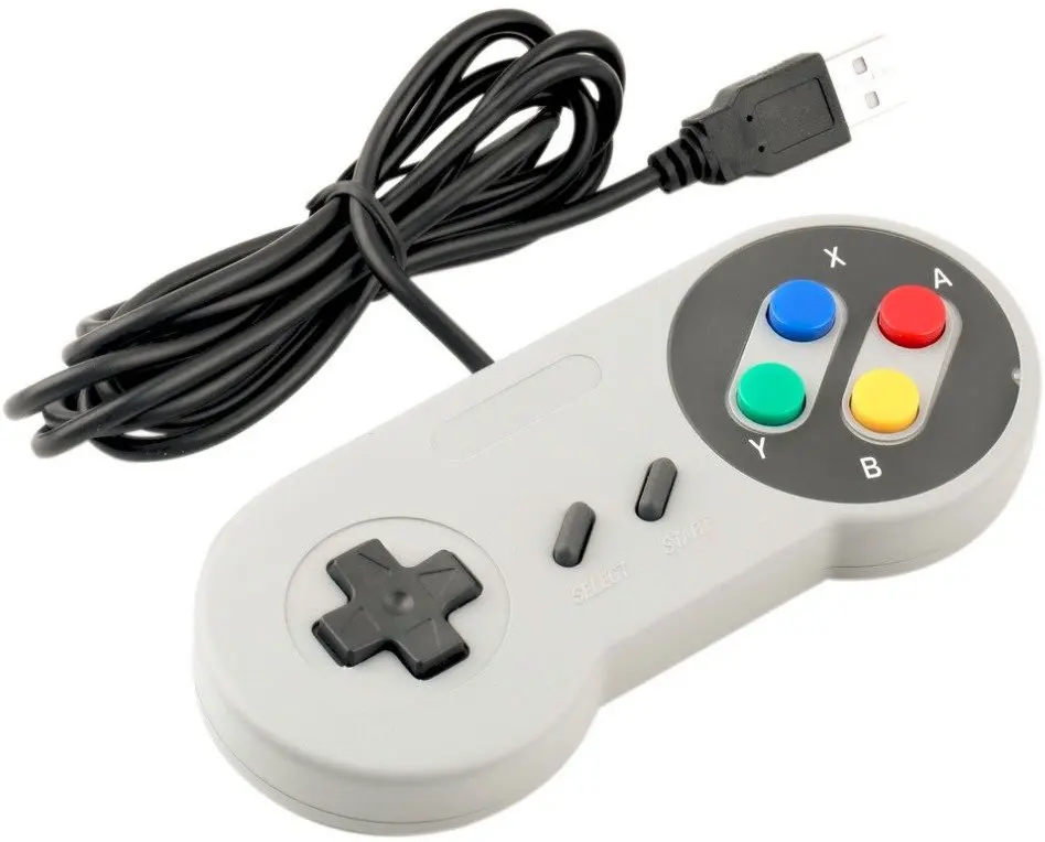 Супер игровой контроллер SNES USB классический геймпад [2 Pack] для ПК MAC игры