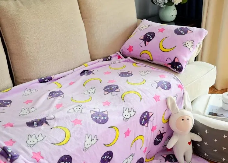 Super Soft Plush Smooth Flannel Cartoon Anime Sailor Moon Doll Toys Blanket Pillow Case For Girl Kid | Игрушки и хобби