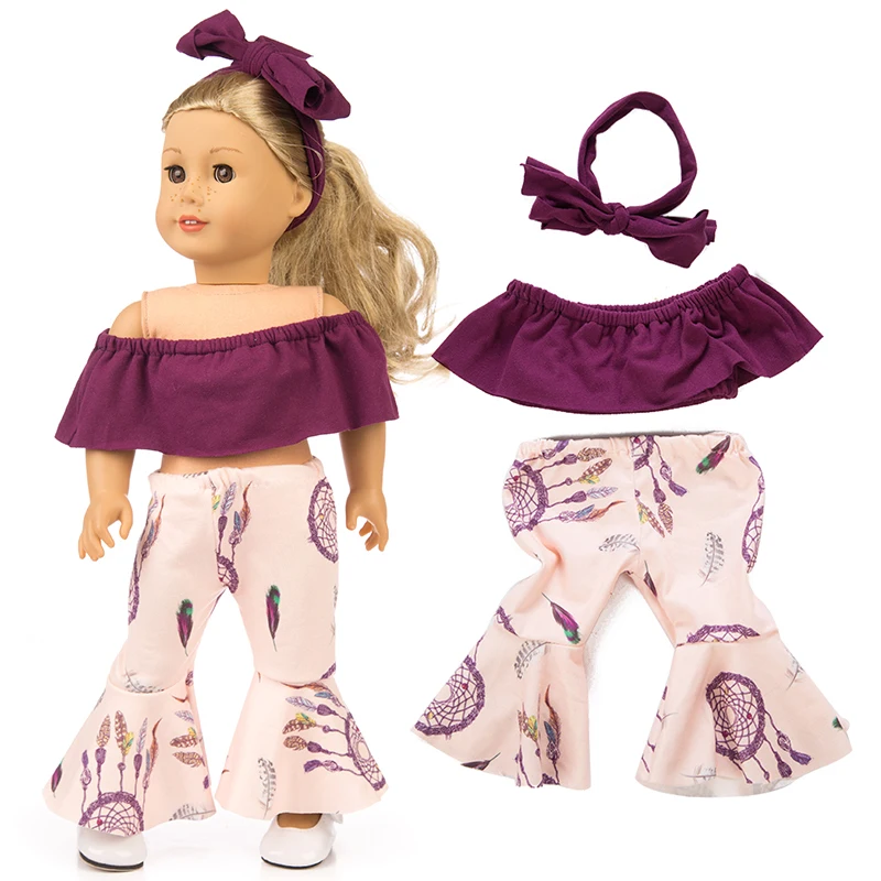 Baby New Born аксессуары для кукол Fit 18 дюймов 43 см мальчик девочка три синий и зеленый