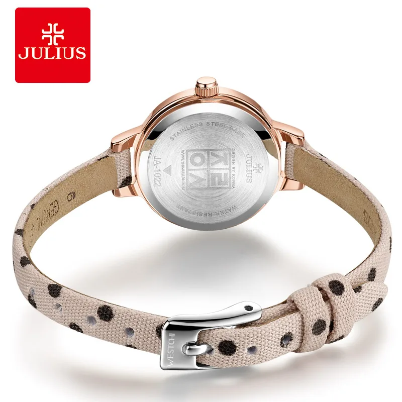 Маленькие часы JULIUS подарок для девочек с арабским номером японские кварцевые