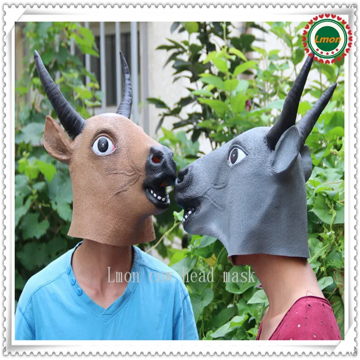 _ Маска на голову для Хэллоуина косплея животных бык/корова/Тау маска животные