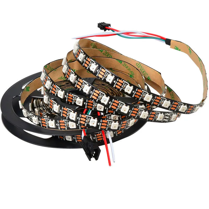 RGB индивидуально Адресуемая светодиодная подсветка под шкаф ws2812 IC 60