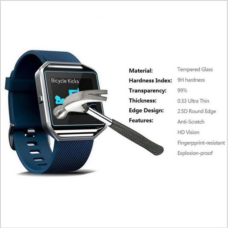 Ультра HD прозрачное Закаленное стекло Защитная пленка для Fitbit Blaze Sport Смарт-часы