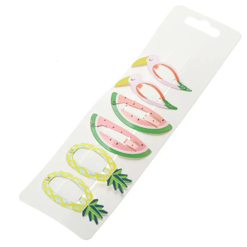 6pcs/set Cute Girls Baby Kids Children Hair Accessories Gift Snap Clips Hairpins headdress headwear J2 |