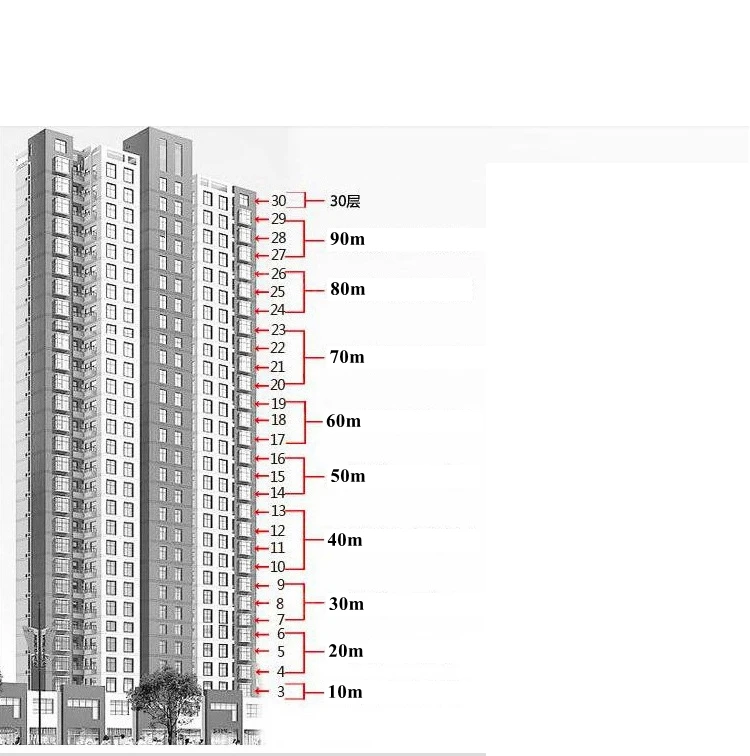 60 м многофункциональное высотное жилое спасательное посадочное устройство для