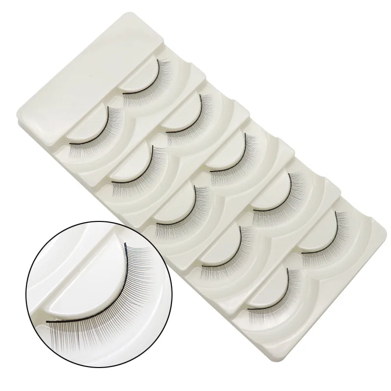 

Dibos 5 pairs Individual False Eyelashes Natural Training Lashes for Eyelash Extension kit Practicing Teaching