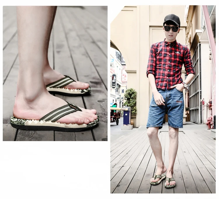 Zapatillas hombre; Новинка года; Вьетнамки; мужские уличные повседневные красивые тапочки; высококачественные мужские банные тапочки на плоской подошве в полоску