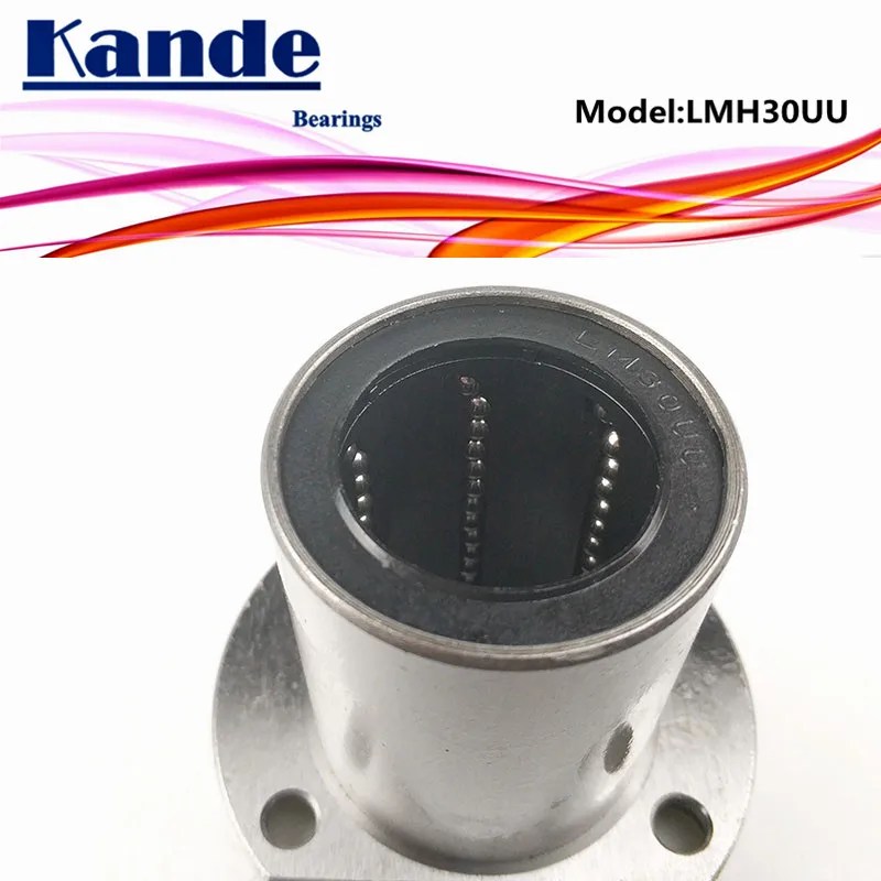 Kande Bearings LMH30UU LMH30 1pc/lot UU Oval Flange Linear Ball Bearing dr:30mm | Обустройство дома