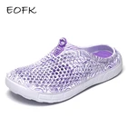 Сланцы EOFK женские легкие, кроссовки из ЭВА, удобные повседневные, для пляжа, летняя обувь для улицы