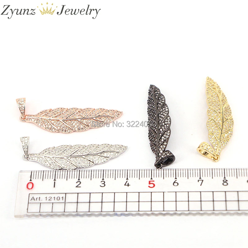 5 шт. подвеска в виде листьев из фианита|pave pendant|f pendantpendant mix |