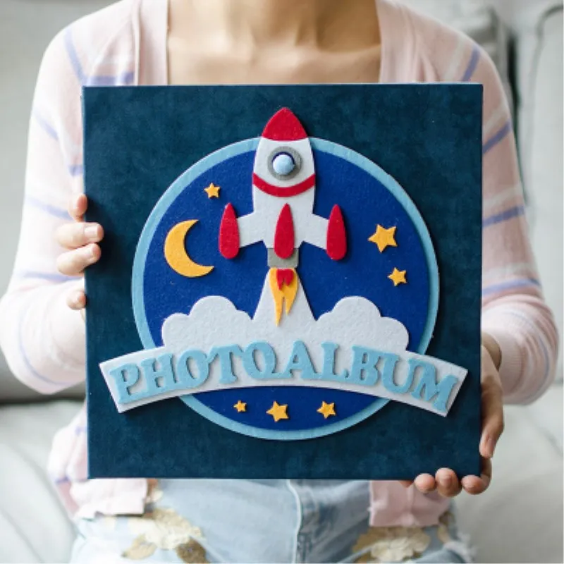 Самоклеящийся мультяшный альбом для выращивания ребенка ручной работы 14