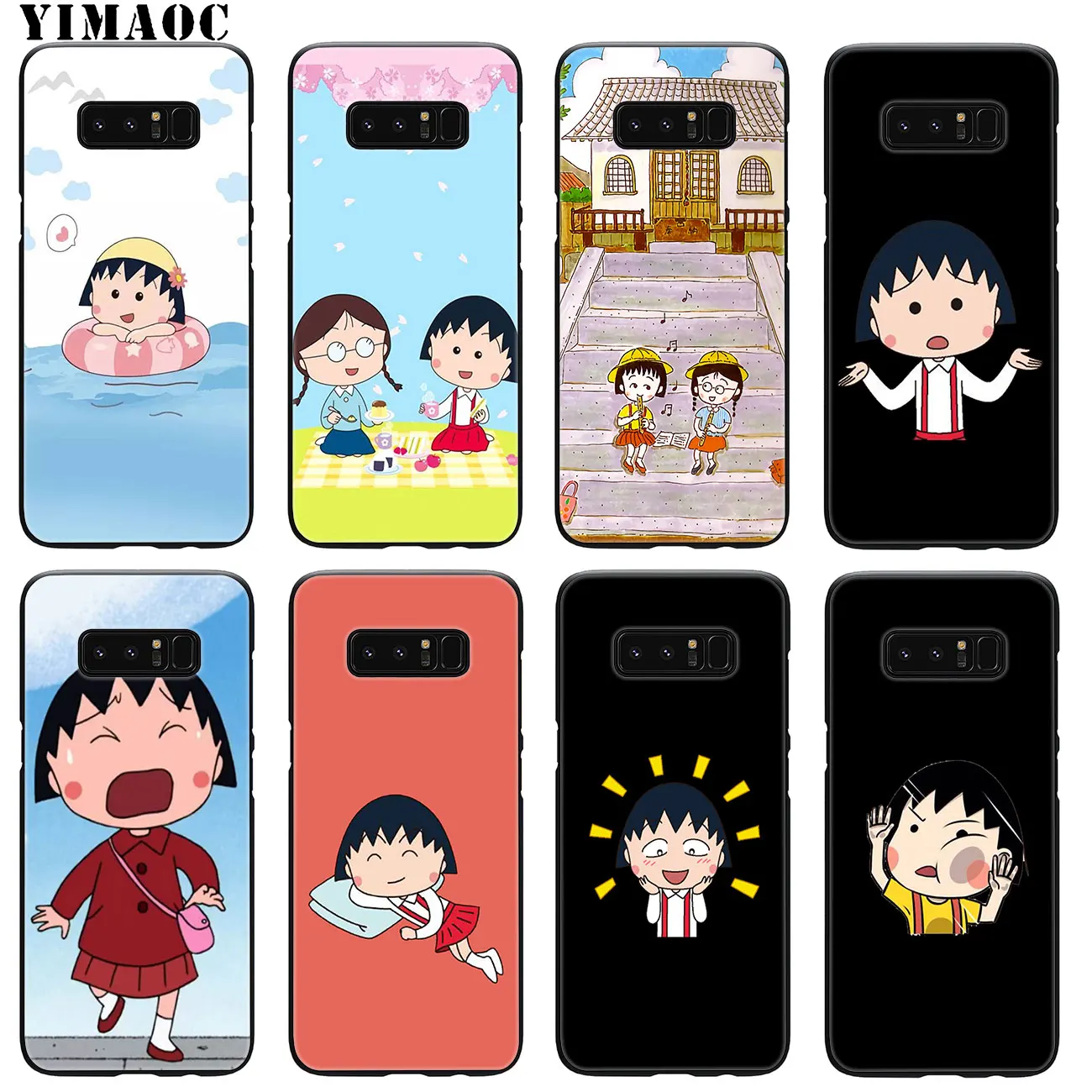 YIMAOC Cherry chibi maruko chan мультяшный мягкий чехол для Samsung Galaxy A6 A9 A8 A7 2018 A3 A5 2016 2017 Note 9 8 10 Plus
