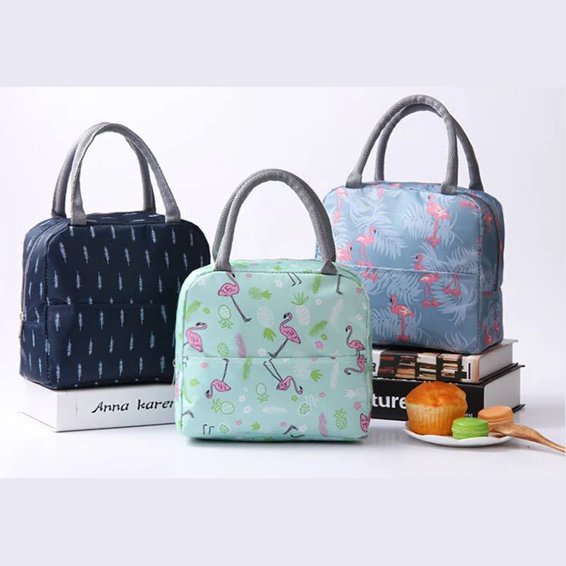

LIXUN New Fresh Insulation Cold Bales Thermal Oxford Lunch Bag Waterproof Convenient Leisure Bag Cute Flamingo Cuctas Tote 1PC