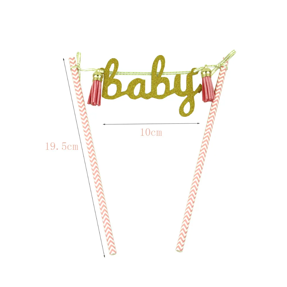 LAPHIL Oh Baby Shower украшение для торта ярко-голубой розовый мальчиков и девочек