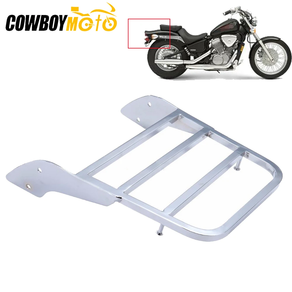 Хромированная багажная стойка Sissy для мотоцикла Honda Shadow Steed VLX 600 VLX600 99 00 01 02 03 04 05 06 07