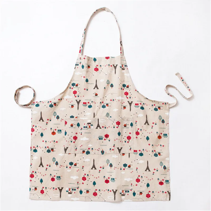 1 шт. фартук для приготовления пищи с изображением животных лошади железной башни