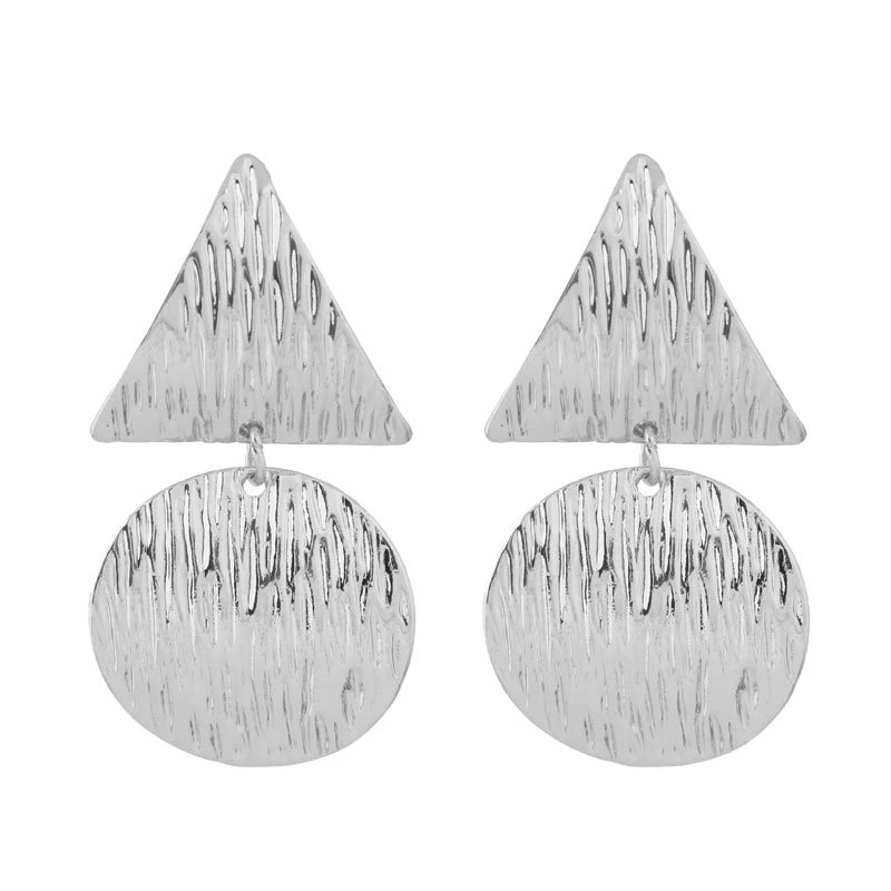 Металлический корпус серьги не пронзили природные оболочки геометрический клип