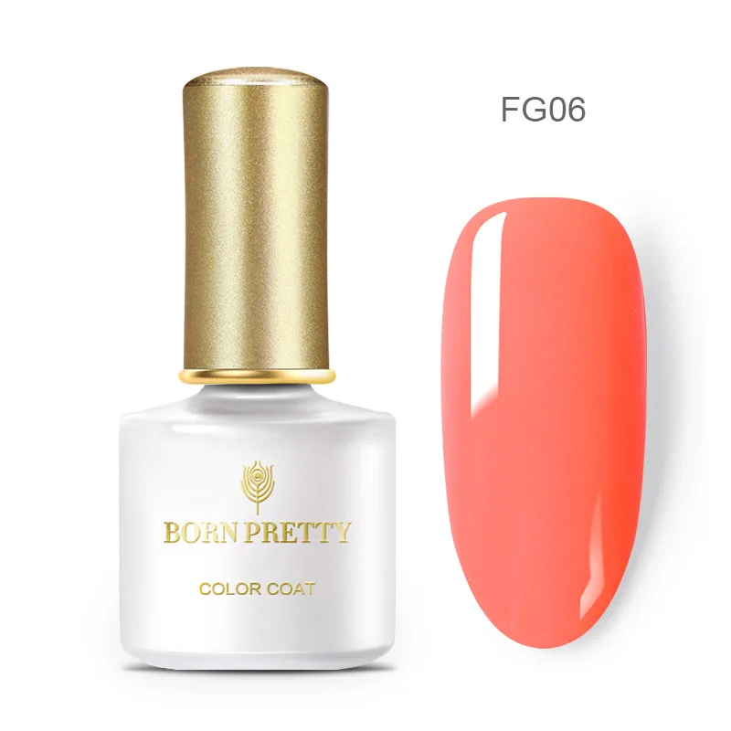 BP-FG06 Рожденный PRETTY 6 мл Летняя серия чехлов для неоновые, флюоресцентные гель для ногтей замочить от УФ-гель Лаки! полупостоянная био-Гели Soak Off ногтей гель лак для ногтей - Цвет: BP-FG06