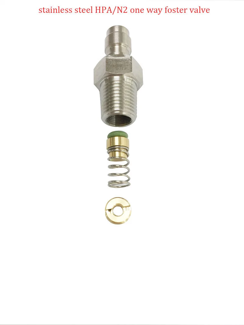 PCP Пейнтбол из нержавеющей стали HPA/N2 односторонний приёмный клапан 1/8NPT резьба 3 шт./лот