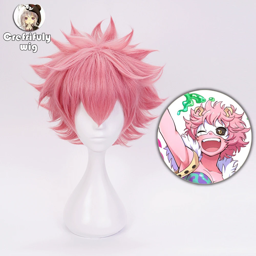 Аниме Boku no Hero Academy Ashido Mina парик косплей костюм My Hero Academy мужские и женские короткие синтетические волосы вечерние ролевые парики