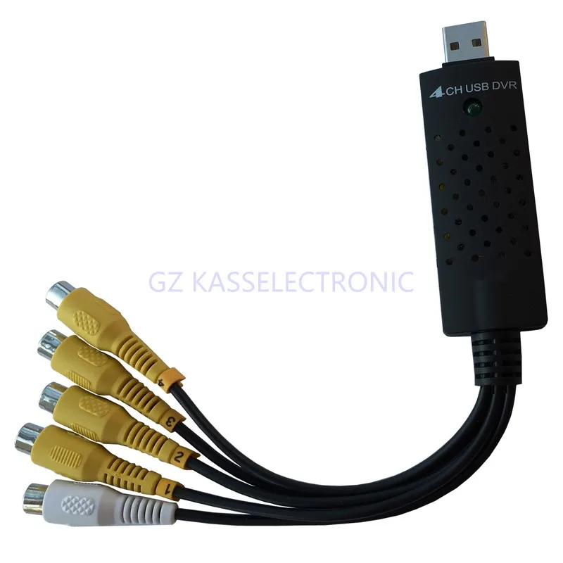 USB 2 0 EasyCap 4 CH Видео Аудио захвата карты CCTV DVR бесплатная доставка|capture card|dvr capture