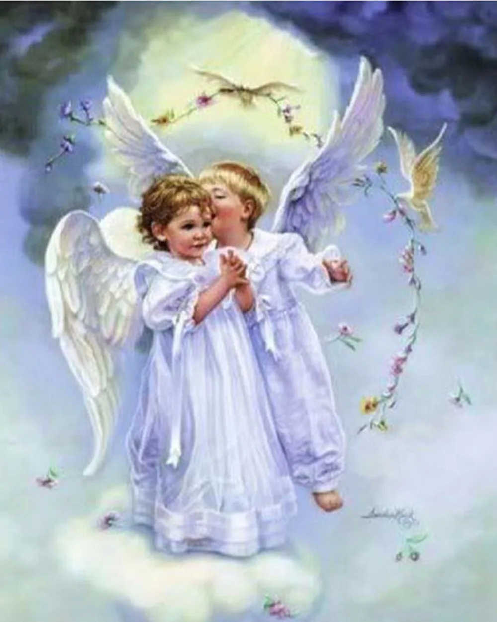 Mosaic pattern stitch cross DIY diamond painting craft plastic canvas kits | Дом и сад