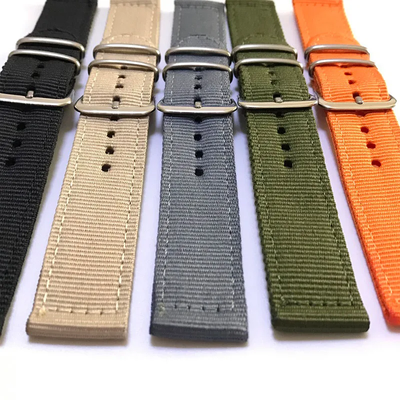 

Canvas nylon band for watch watchband sports strap belt for women men watches accessory bracelet wristband diy parts 18 20 22mm