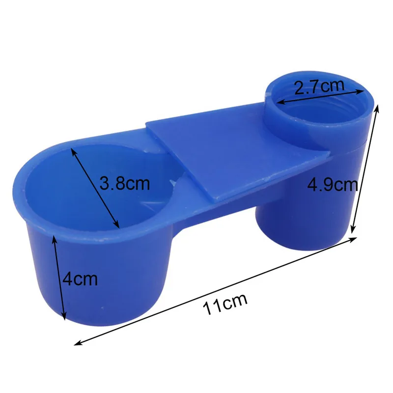 1 pcs CW300 1 шт. пластиковая кормушка для домашней птицы кормушка для кормления Птиц Еда для попугая миска для воды Кормление брызгозащищенная чашка голуби клетка кормушка - Цвет: 1 pcs CW300