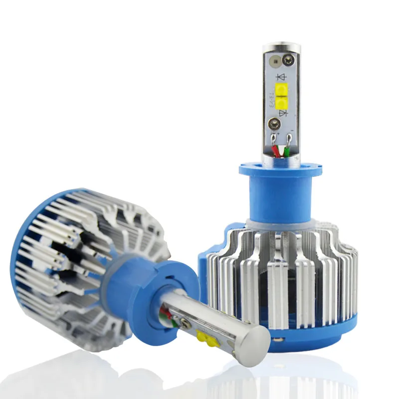 H1 H3 H4 H7 h8 h9 H11 9005 9006 Автомобильные светодиодные фары комплект Авто белый 6000 К лампы