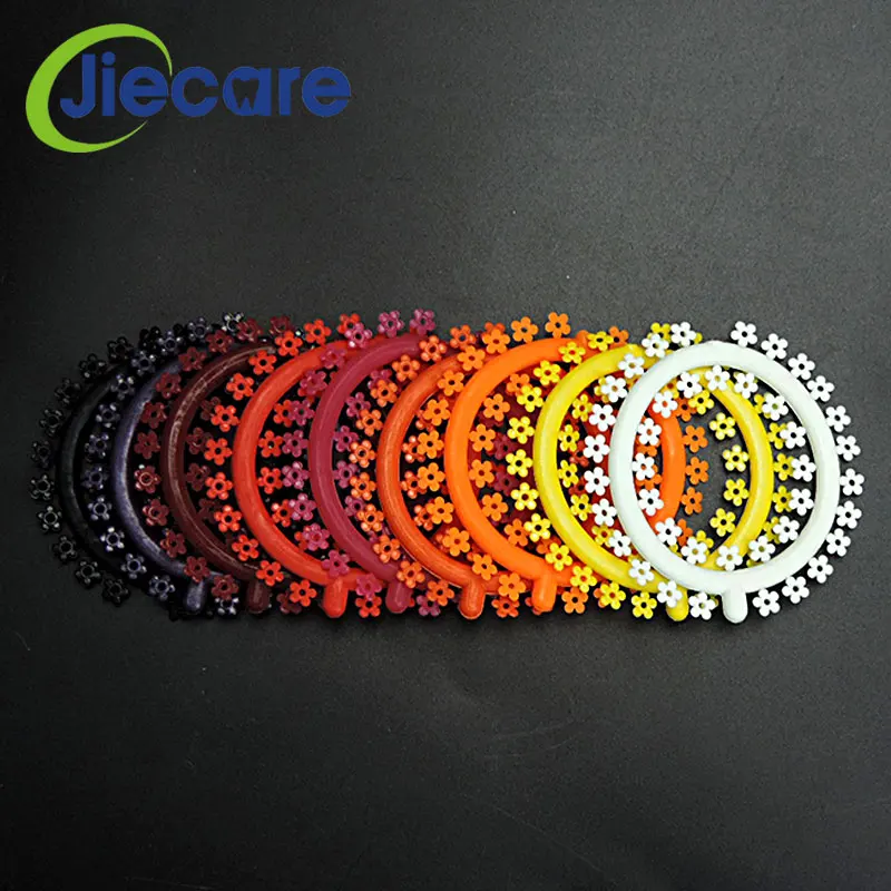 25PCS/Bag Hot Sale Dental Circular Orthodontic Cartoon Ligature Ties Flower Multi-colored Dentist Products | Красота и здоровье