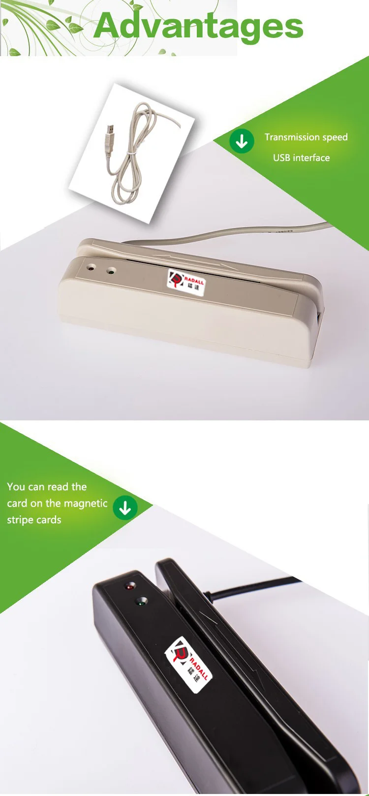 RD-400 USB считыватель карт с магнитной полосой 2 трека MSR кард-ридер POS кард-ридер карт с магнитной полосой 2 трек