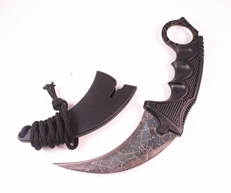CS Cold Karambit нож CS GO контр страйк ножи для выживания охотничий нож инструменты для кемпинга с оболочкой для охоты на открытом воздухе