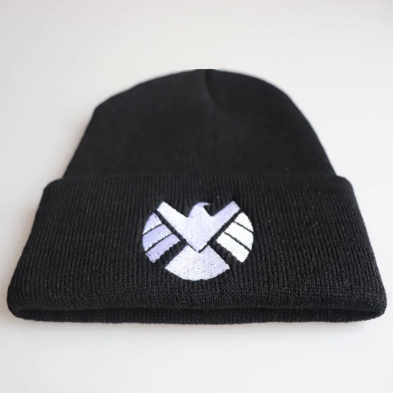 Кинокепка серия Marvel cap агенты s.h.i.e.d. Шапка щит вышитые шапки теплые вязаные шапки Мужские Женские шапки Прямая поставка