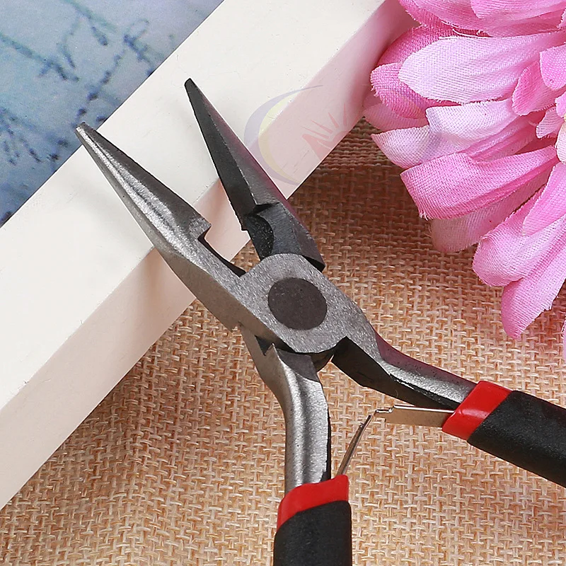Doreen Box 1 шт. DIY аксессуары инструменты DIY Ручные плоскогубцы косой рот круглый рот черная ручка плоскогубцы