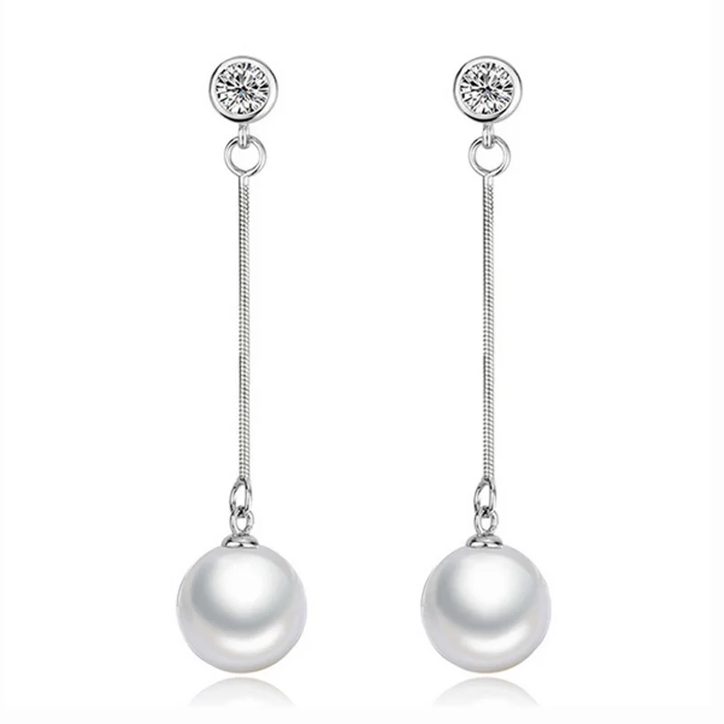 Темпераментные жемчужные серьги с кисточками предотвращают аллергию пряжки для