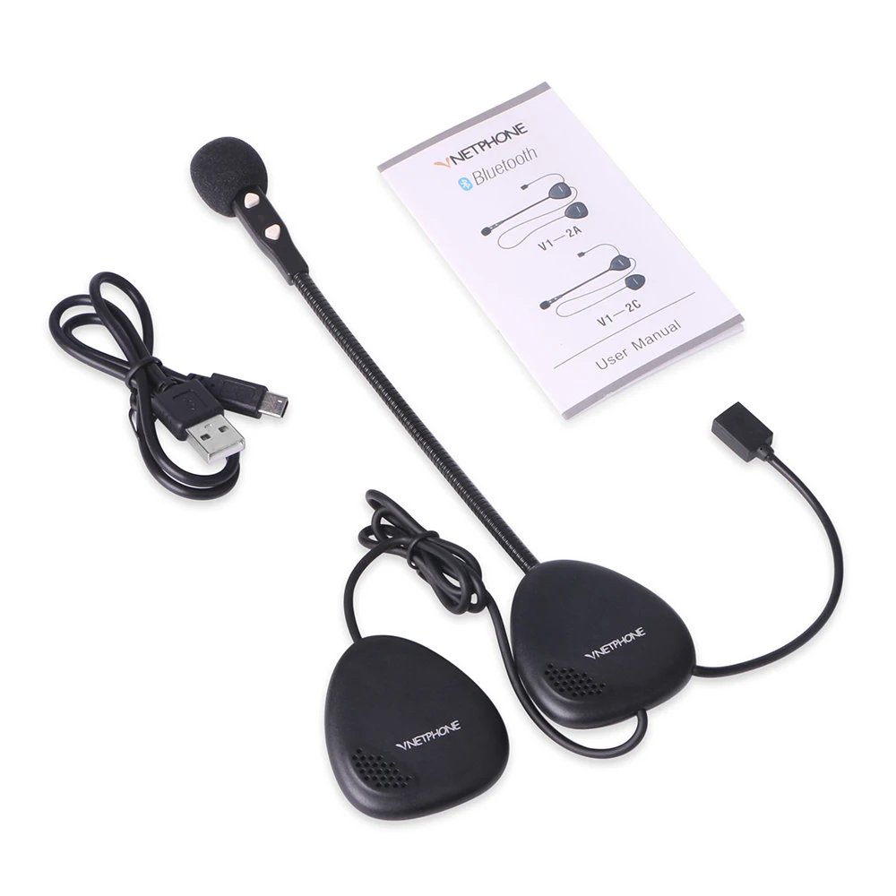 Bluetooth гарнитура VNETPHONE для мотоциклетного шлема водостойкая|Наушники шлемов| |