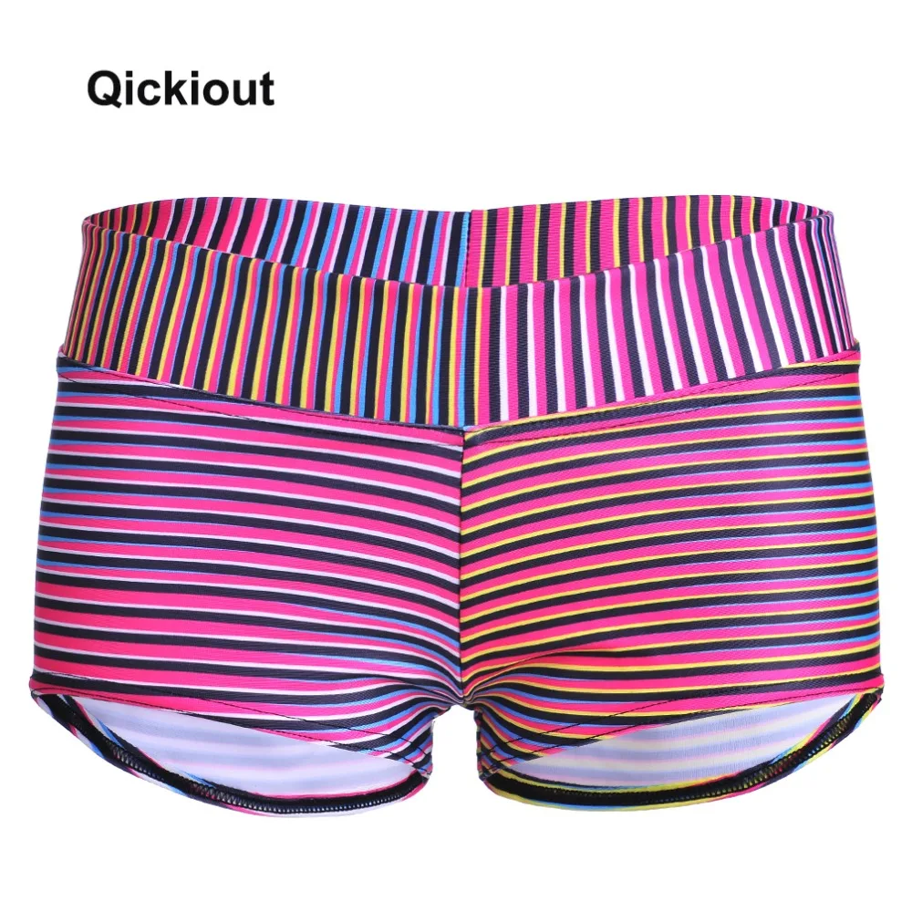 Шорты qickitout 2016 летние сексуальные короткие с высокой талией градиентными