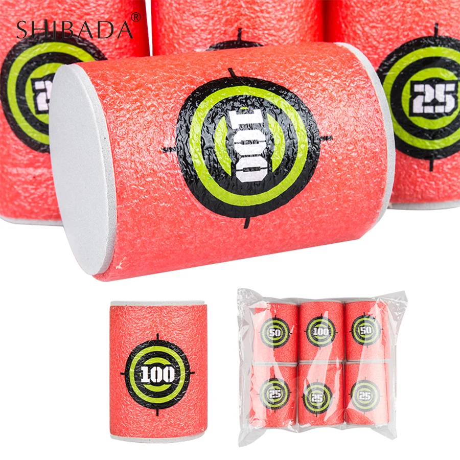 SHIBADA 6 шт. Ева мини-мишень Мягкая Пуля целевой Nerf N-strike элитной серии Бластеры